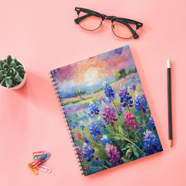 Cuaderno Bluebonnets Resumen de arte floral (Subido por el creador)
