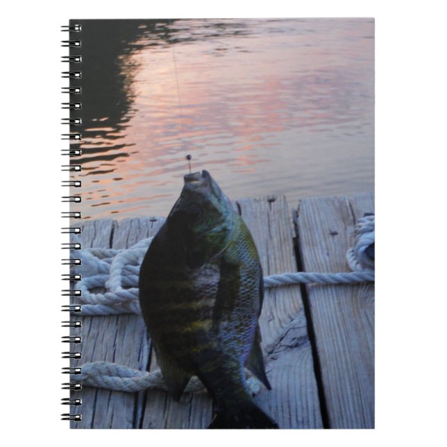 Cuaderno Bluegill al atardecer Lago Arrowhead (Frente)