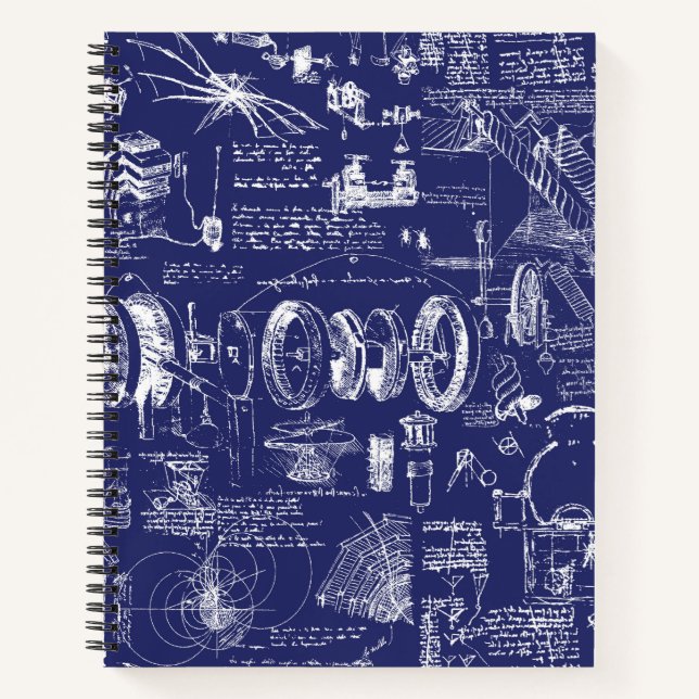 Cuaderno Blueprints de Da Vinci // (Anverso)