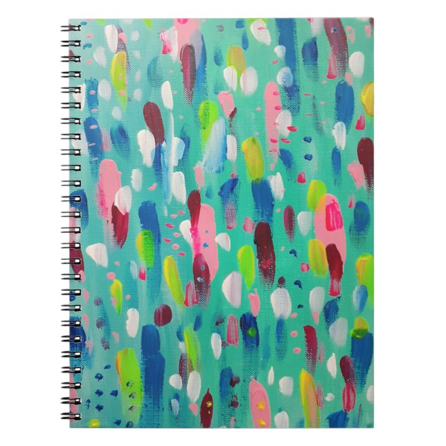 Cuaderno Blues de primavera Resumen de arte (Frente)