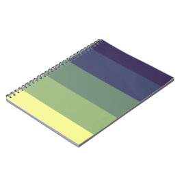 Cuaderno Blues + Greens Color Block Stripe
