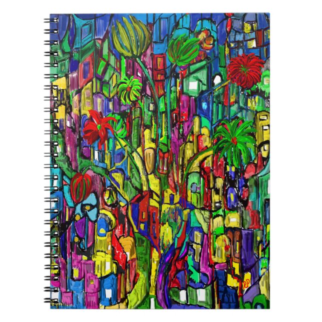 Cuaderno Blumen-Baum im Häusermeer. (Frente)