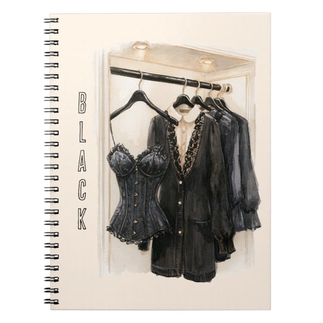 Cuaderno Blusas de corsé negro de Cream Closet (Frente)