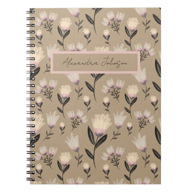 Cuaderno Blush Floral Journal | Modern Botanical  (Frente)