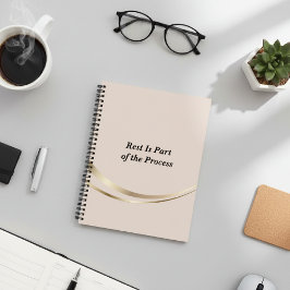 Cuaderno Blush Pink Gold Minimalist Notebook