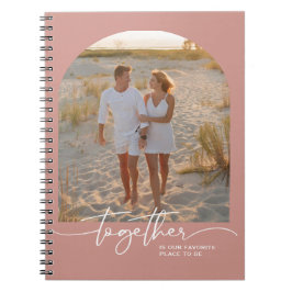Cuaderno Blush Pink Together Typography Couple Valentine