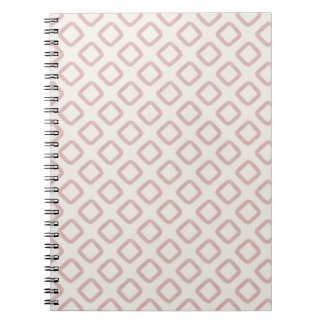 Cuaderno Blush Pink Watercolor Diamond Pattern Minimal Boho