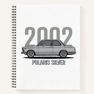 Cuaderno BMW 2002 Plateado Polar Clásico