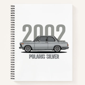 Cuaderno BMW 2002 Plateado Polar Clásico