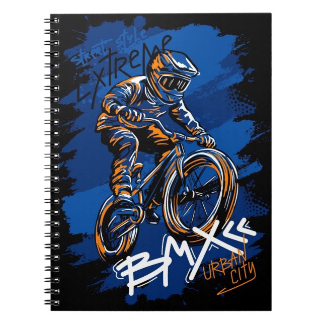 Cuaderno Bmx Bicycle Urban Graffiti streetwear  (Frente)