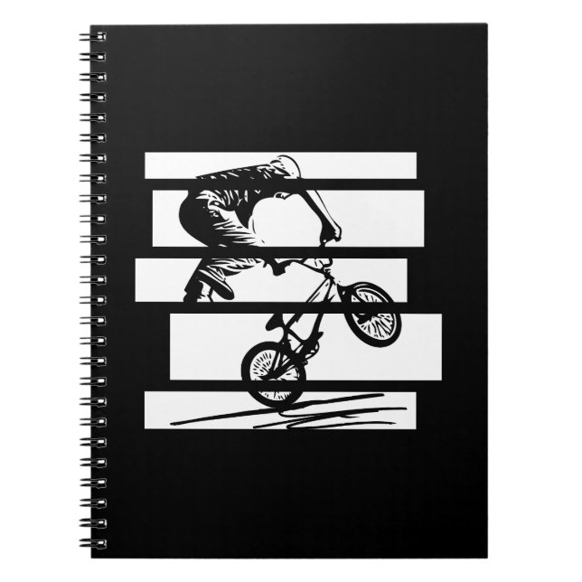 Cuaderno BMX Wheelie Silhouette Urban Lines (Frente)