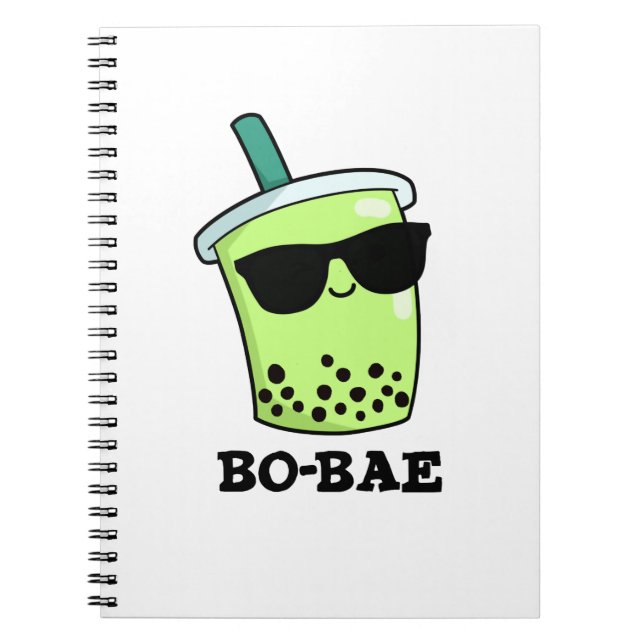 Cuaderno Bo-bae Funny Boba Tea Pun (Frente)