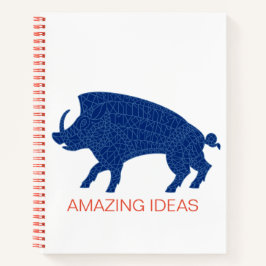 Cuaderno Boar salvaje con carreras