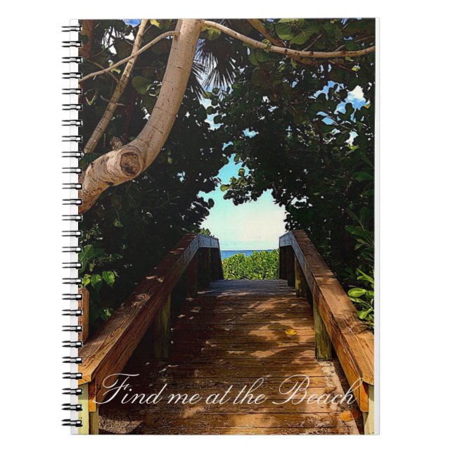 Cuaderno Boardwalk Beach Spiral Notebook (Frente)