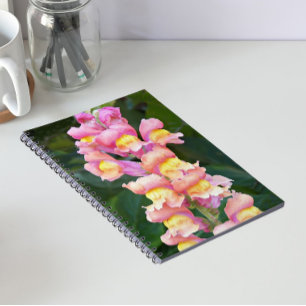 Cuaderno Boca de Dragón Floral Rosa y Amarillo