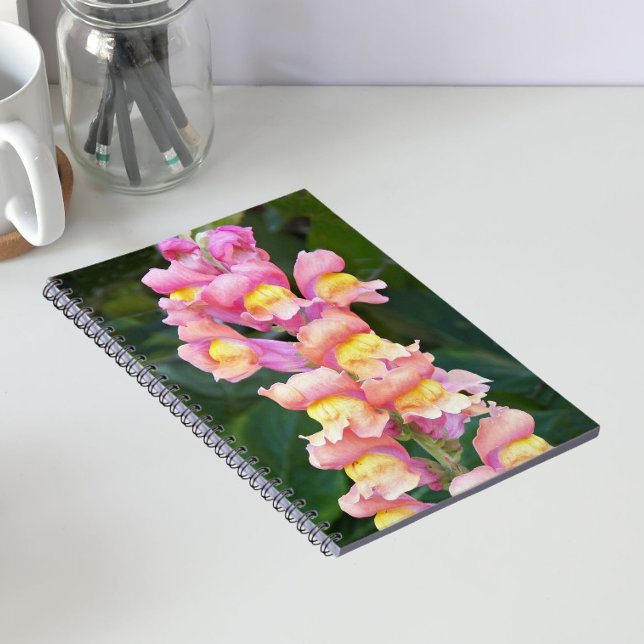 Cuaderno Boca de Dragón Floral Rosa y Amarillo (In Situ)