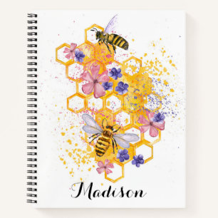 Cuaderno Boca de miel dulce de abeja floral