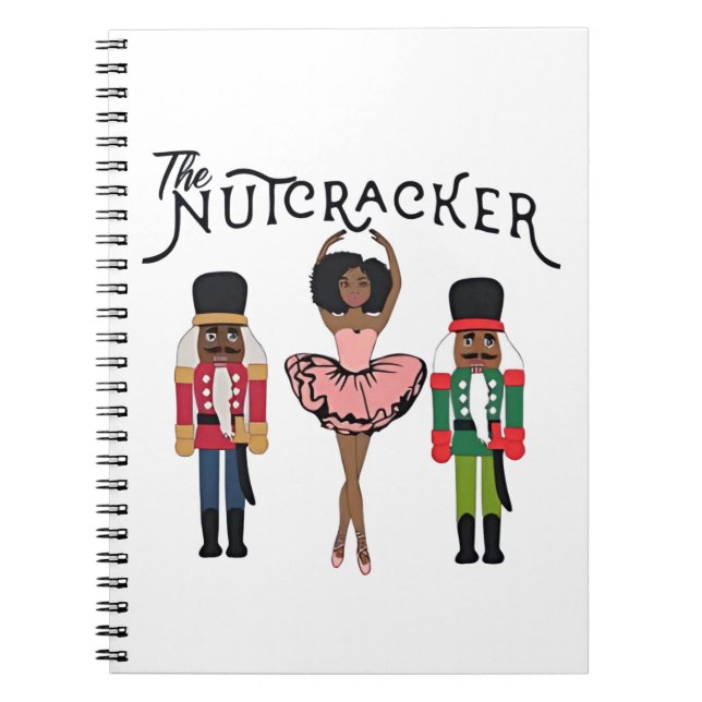 Cuaderno Boca Raton Cascanueces Negro Divertido Navidad  (Frente)
