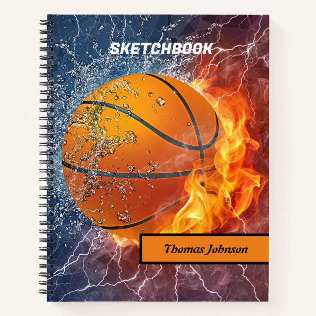 Cuaderno Bocadillo de baloncesto moderno (Anverso)