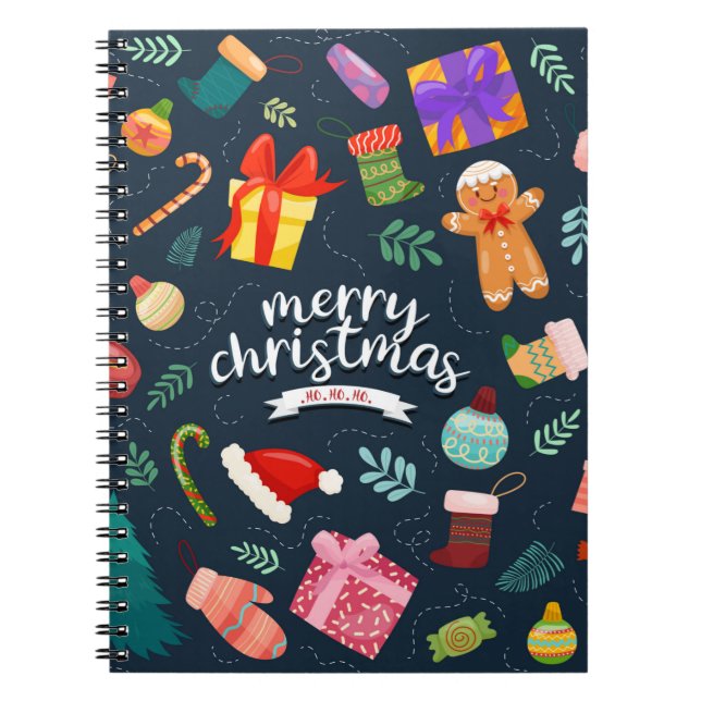 Cuaderno Bocadillos de noticias de noticias navideñas de Fe (Frente)