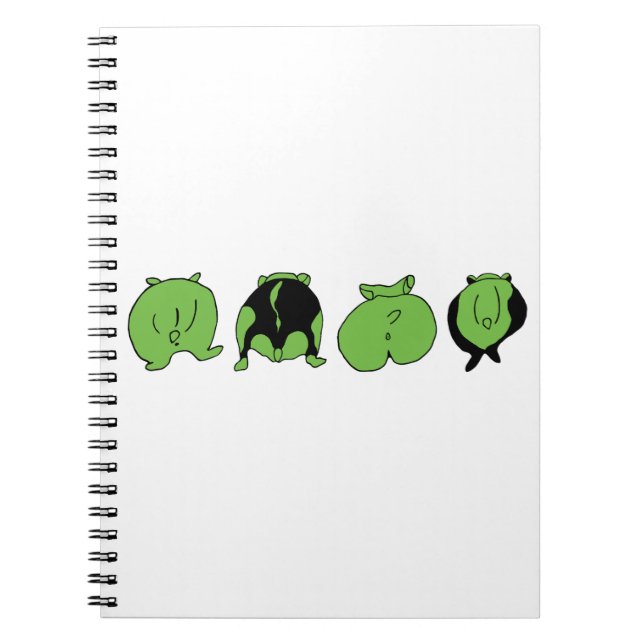 Cuaderno Bocas de Hamster Verde (Frente)