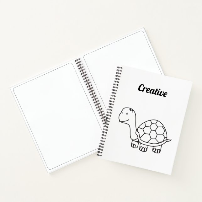 Cuaderno Boceto creativo de tortuga (Interior)