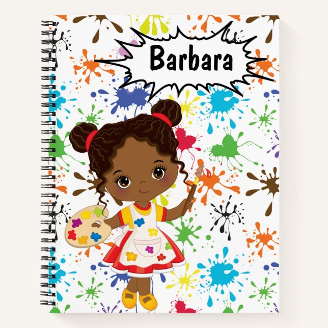 Cuaderno Boceto de artista personalizable para niños (Anverso)