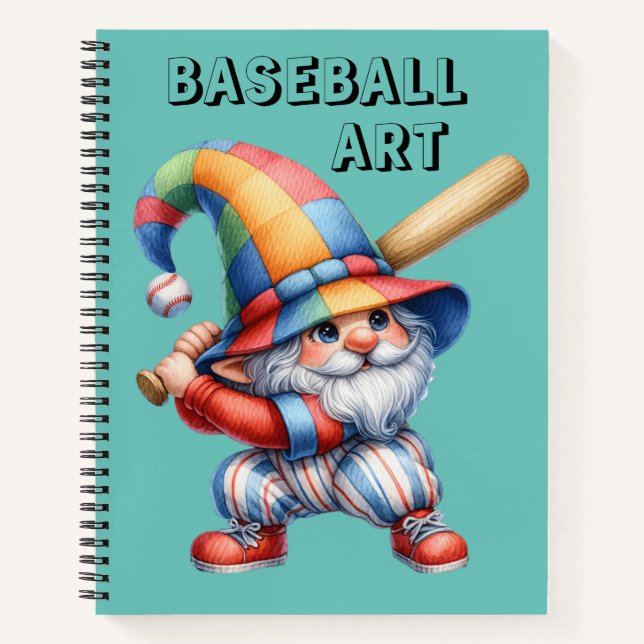 Cuaderno Boceto de béisbol para niños (Anverso)