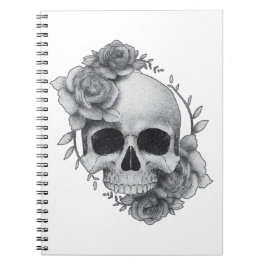 Cuaderno Boceto de Calavera y Rosas