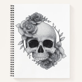 Cuaderno Boceto de Calavera y Rosas