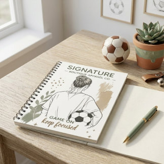 Cuaderno Boceto de niña futbolista Tri-Blend acuarela abstr
