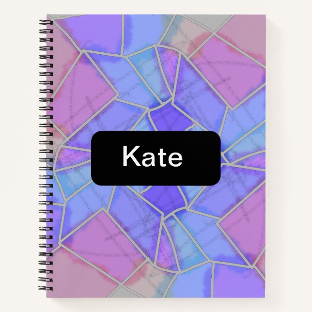 Cuaderno Boceto de tiza brillante de mandala (Anverso)