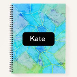 Cuaderno Boceto de tiza verde Mandala