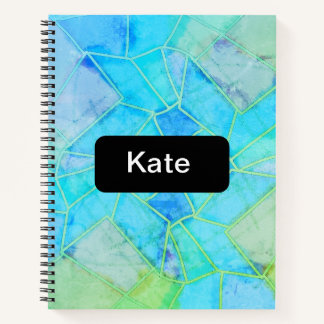 Cuaderno Boceto de tiza verde Mandala