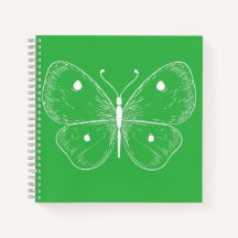 Boceto delicado de mariposa
