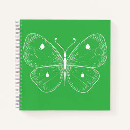 Cuaderno Boceto delicado de mariposa