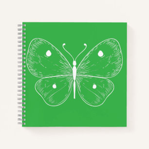 Cuaderno Boceto delicado de mariposa