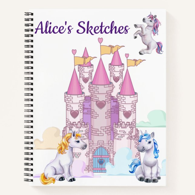 Cuaderno Boceto Personalizado para Niños (Anverso)