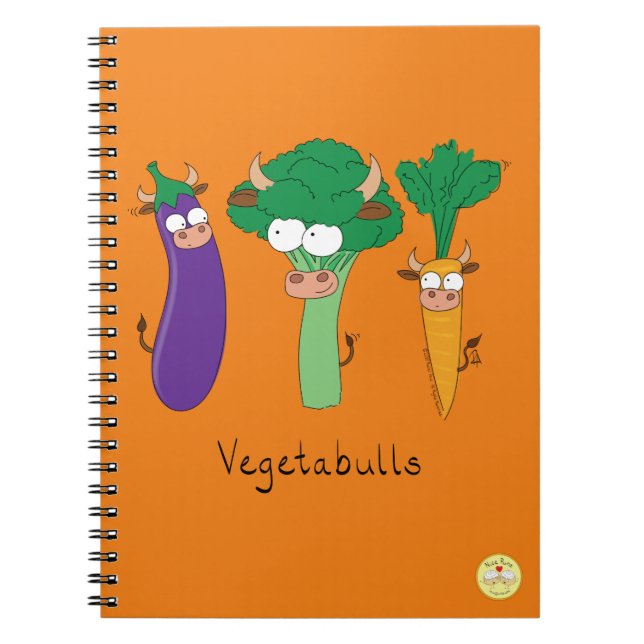 Cuaderno Bocos de verduras Bulls de verduras Gracioso portá (Frente)
