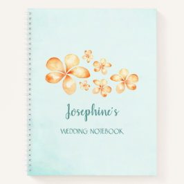 Cuaderno Boda acuático Island Plumeria