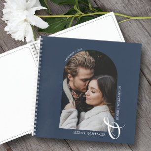Cuaderno Boda azul de la Marina de Fotos Moderna