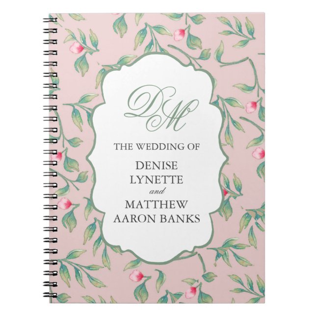 Cuaderno Boda botánico suave (Frente)