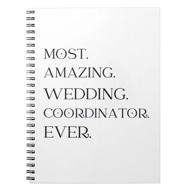 Cuaderno Boda coordinador planificador regalo de la novia (Frente)