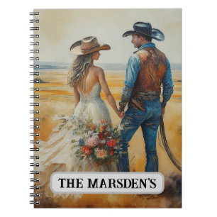Cuaderno Boda Country Western Acuarela