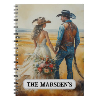Cuaderno Boda Country Western Acuarela