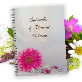 Cuaderno Boda de Botones Daisy y Diamond Gerbera Rosa