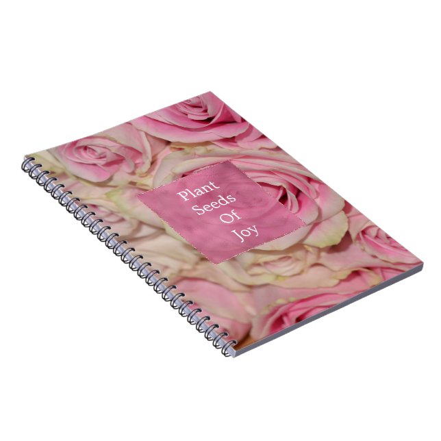 Cuaderno Boda de Crema Rosa Romántica (Lado Derecho)
