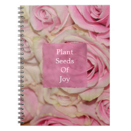 Cuaderno Boda de Crema Rosa Romántica