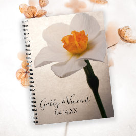 Cuaderno Boda de Daffodil Primavera Blanca