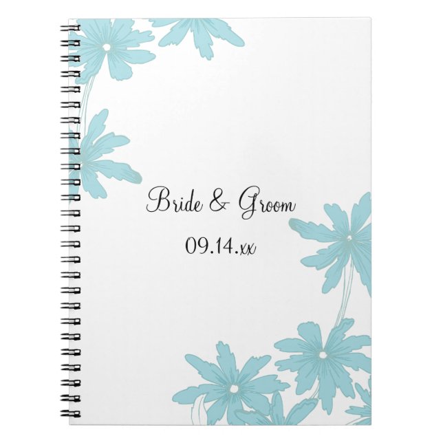 Cuaderno Boda de dias azul claro (Frente)